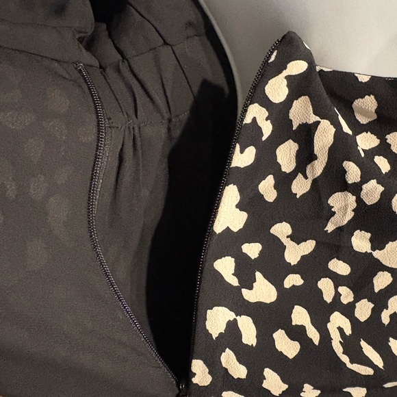 Bardot black ad white Leopard Print Wrap Dress size 6 - Picture 12 of 14